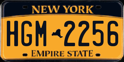 NY license plate HGM2256