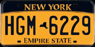 NY license plate HGM6229