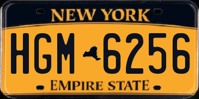 NY license plate HGM6256