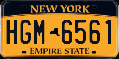 NY license plate HGM6561