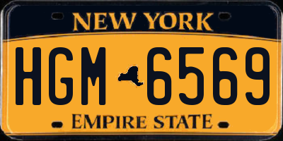 NY license plate HGM6569