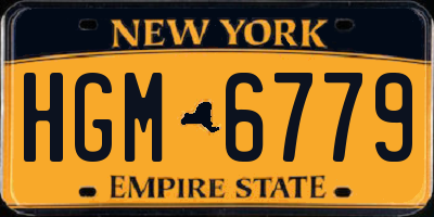 NY license plate HGM6779