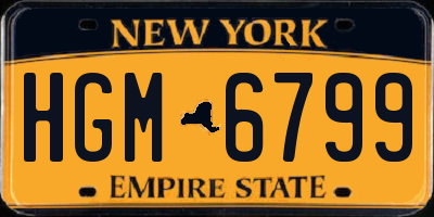NY license plate HGM6799
