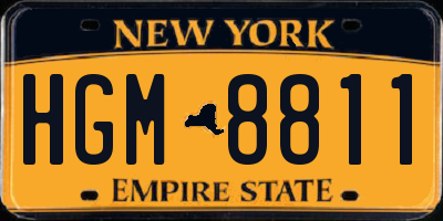 NY license plate HGM8811