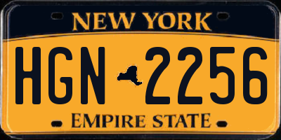 NY license plate HGN2256