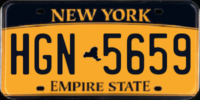 NY license plate HGN5659