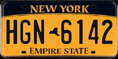 NY license plate HGN6142