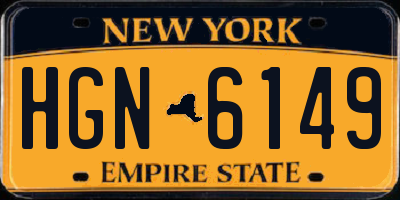 NY license plate HGN6149