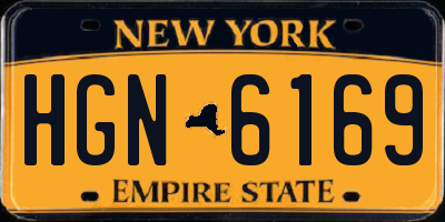 NY license plate HGN6169