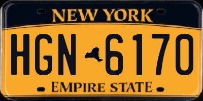 NY license plate HGN6170
