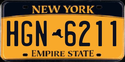 NY license plate HGN6211