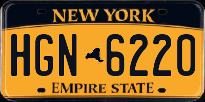 NY license plate HGN6220