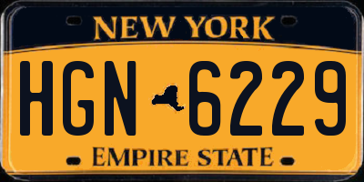 NY license plate HGN6229