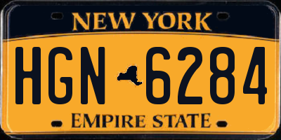 NY license plate HGN6284