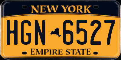 NY license plate HGN6527