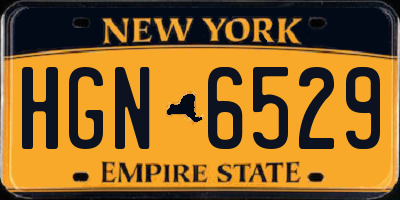 NY license plate HGN6529
