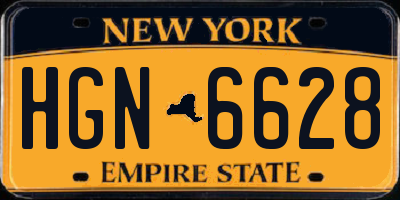 NY license plate HGN6628