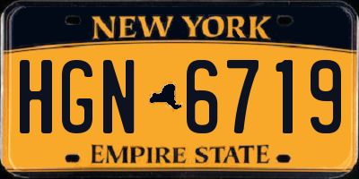 NY license plate HGN6719