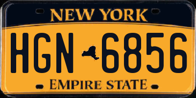 NY license plate HGN6856