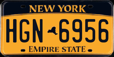 NY license plate HGN6956