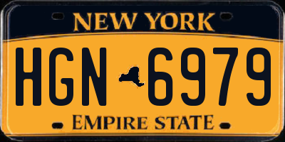 NY license plate HGN6979