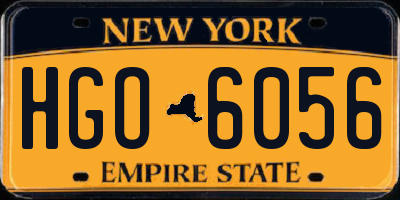 NY license plate HGO6056