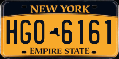 NY license plate HGO6161