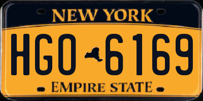 NY license plate HGO6169