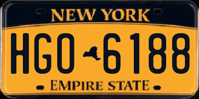 NY license plate HGO6188