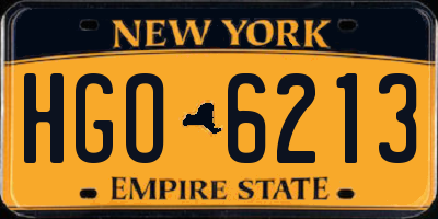 NY license plate HGO6213