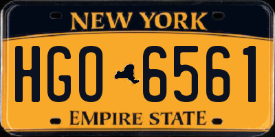 NY license plate HGO6561