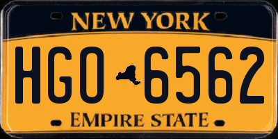 NY license plate HGO6562