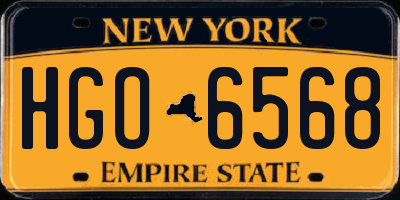 NY license plate HGO6568