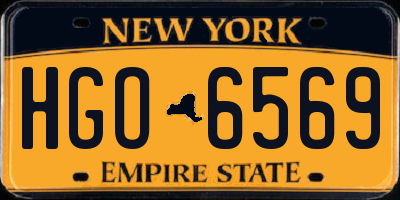 NY license plate HGO6569