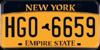 NY license plate HGO6659