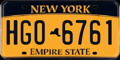 NY license plate HGO6761