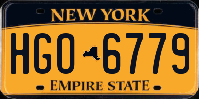 NY license plate HGO6779