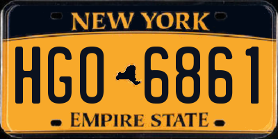 NY license plate HGO6861