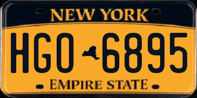 NY license plate HGO6895