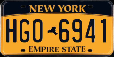NY license plate HGO6941