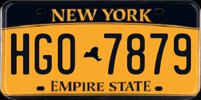 NY license plate HGO7879