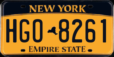 NY license plate HGO8261