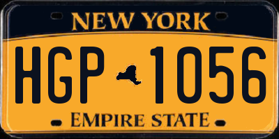 NY license plate HGP1056