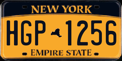 NY license plate HGP1256