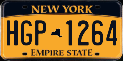 NY license plate HGP1264