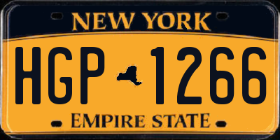 NY license plate HGP1266