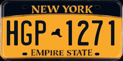 NY license plate HGP1271