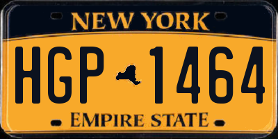 NY license plate HGP1464