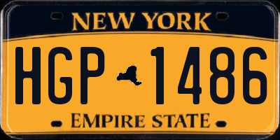 NY license plate HGP1486