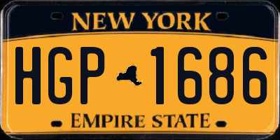 NY license plate HGP1686